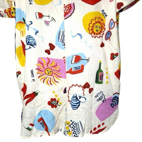 NWT True Destinations Womens Sol Party Italian Summer Romper Size Medium - Picture 6 of 7